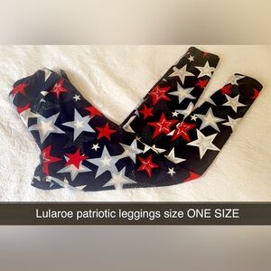 LuLaRoe Patriotic Star Leggings